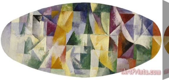 Robert Delaunay Windows Open Simultaneously 1st Part, 3rd Motif (fenetres Ouvertes Simulanement Iere Partie 3e Motif), 1912 Stretched Canvas Print / Canvas Art