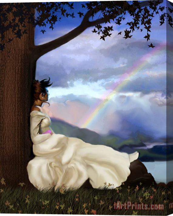 Robert Foster Rainbow Dreamer Stretched Canvas Painting / Canvas Art