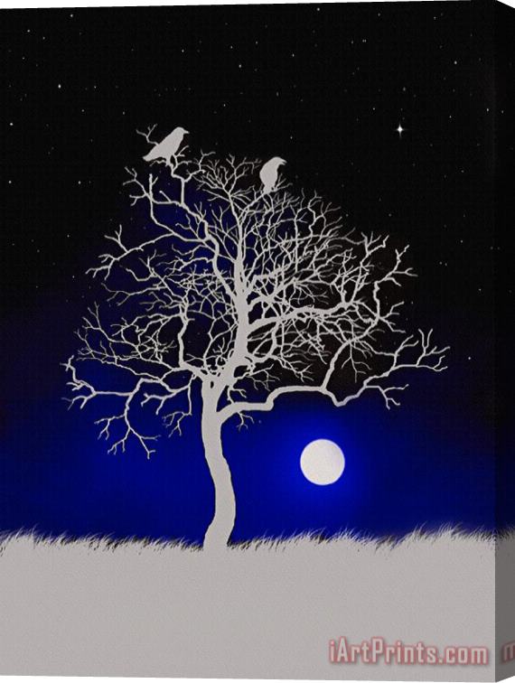 Robert Foster Sacred Raven Tree Stretched Canvas Print / Canvas Art