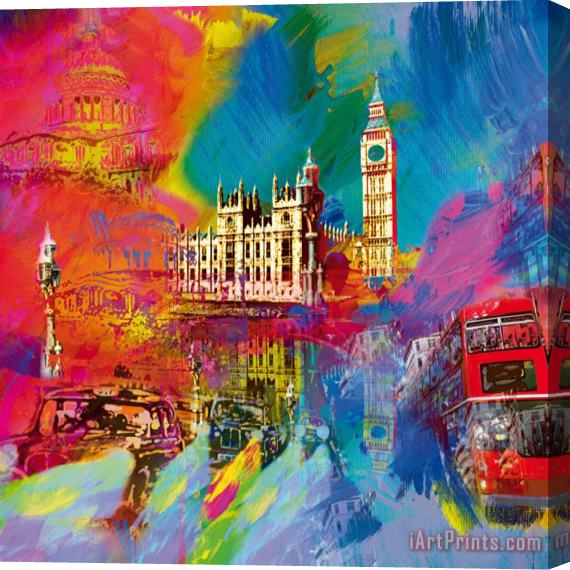 Robert Holzach London Stretched Canvas Painting / Canvas Art