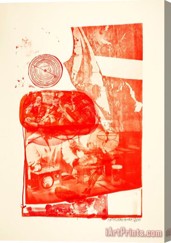 Robert Rauschenberg Ape (from The Stoned Moon Series), 1970 Stretched Canvas Print / Canvas Art