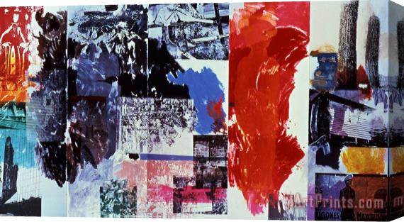 Robert Rauschenberg Caryatid Cavalcade II Roci Chile, 1985 Stretched Canvas Print / Canvas Art