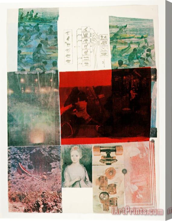 Robert Rauschenberg From The Seat of Authority, People Have Enough Trouble Without, 1979 Stretched Canvas Print / Canvas Art