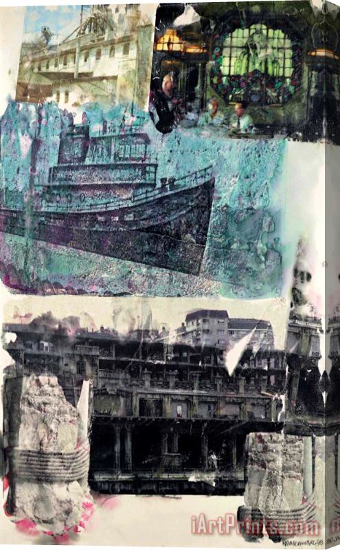 Robert Rauschenberg Ghost Ship Homecoming, 1998 Stretched Canvas Painting / Canvas Art