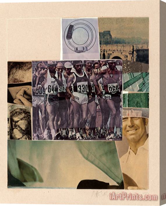 Robert Rauschenberg Horsefeathers Thirteen VIII (from The Horsefeathers Stretched Canvas Print / Canvas Art
