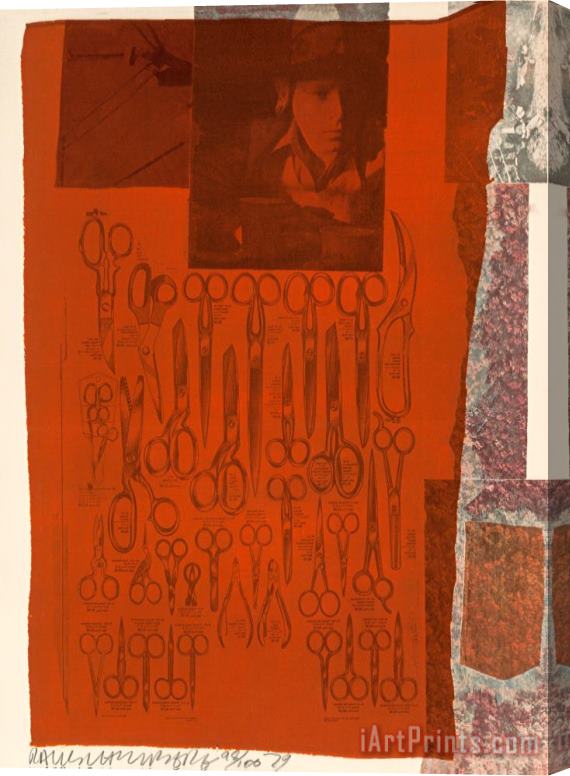 Robert Rauschenberg More Distant Visible Part of The Sea, From Suite of Nine, 1979 Stretched Canvas Print / Canvas Art