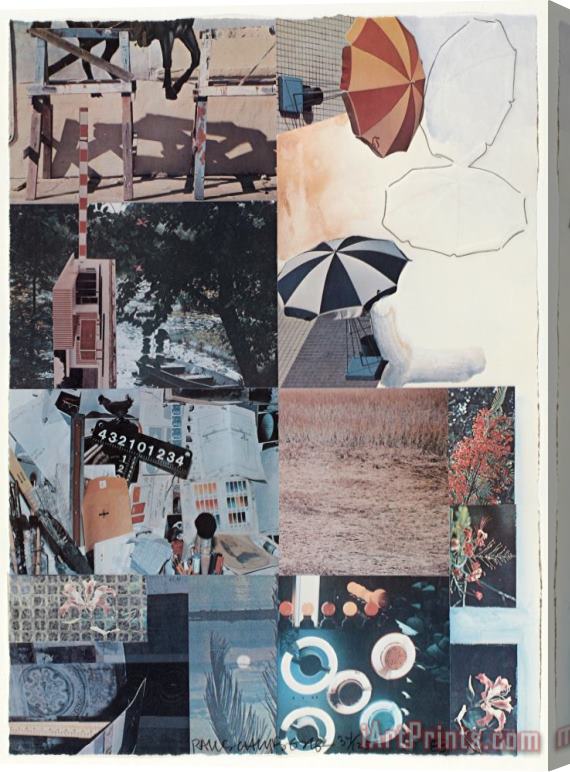 Robert Rauschenberg Most Distant Visible Part of The Sea, 1983 Stretched Canvas Print / Canvas Art