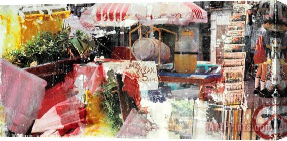 Robert Rauschenberg Party Line (arcadian Retreat), 1996 Stretched Canvas Painting / Canvas Art