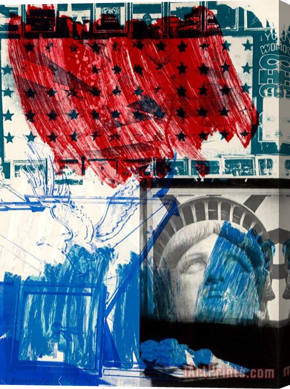 Robert Rauschenberg People for The American Way, 1991 Stretched Canvas Print / Canvas Art