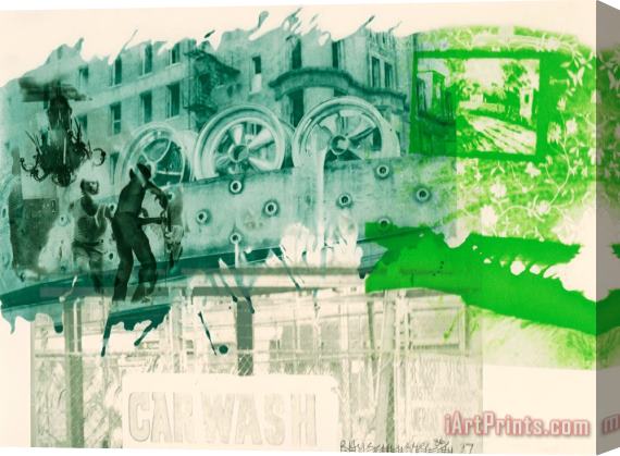 Robert Rauschenberg Rotary Drive, From Ground Rules, 1997 Stretched Canvas Print / Canvas Art