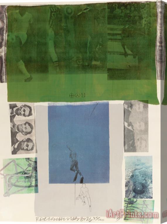 Robert Rauschenberg Shoot From The Main Stem (from Suite of 9 Prints), 1979 Stretched Canvas Print / Canvas Art