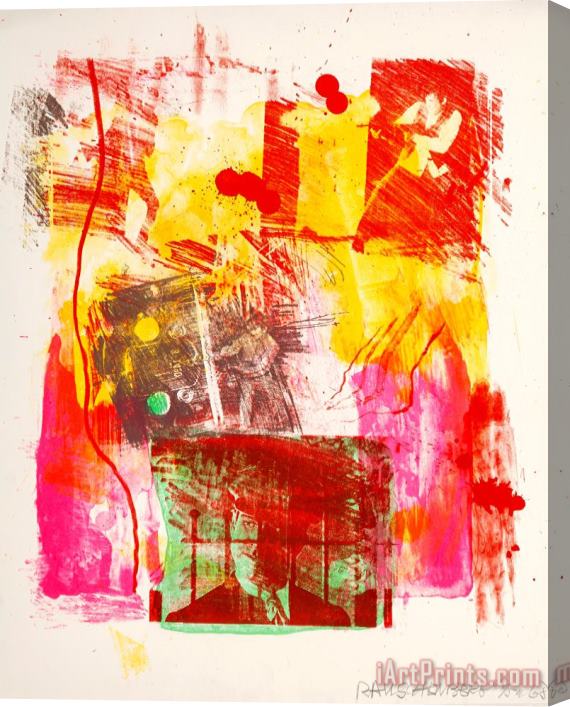 Robert Rauschenberg Storyline II, From Reels (b C), 1968 Stretched Canvas Print / Canvas Art
