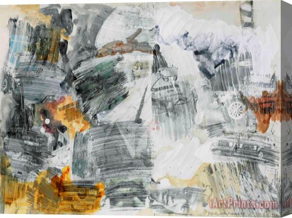 Robert Rauschenberg Untitled, 1968 Stretched Canvas Painting / Canvas Art