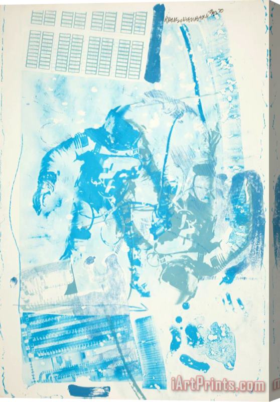 Robert Rauschenberg White Walk (from The Stoned Moon Series), 1970 Stretched Canvas Painting / Canvas Art