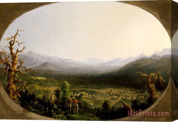 Robert Scott Duncanson A View of Asheville, North Carolina Stretched Canvas Print / Canvas Art
