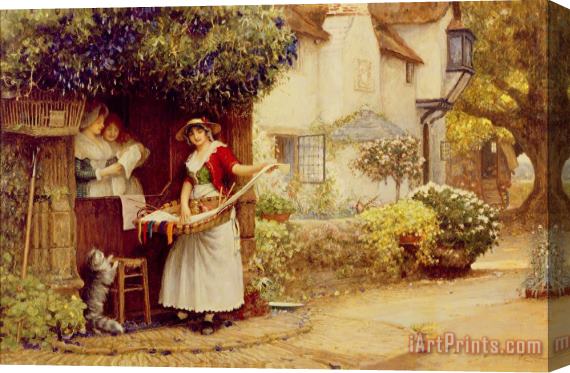 Robert Walker Macbeth The Ballad Seller Stretched Canvas Painting / Canvas Art
