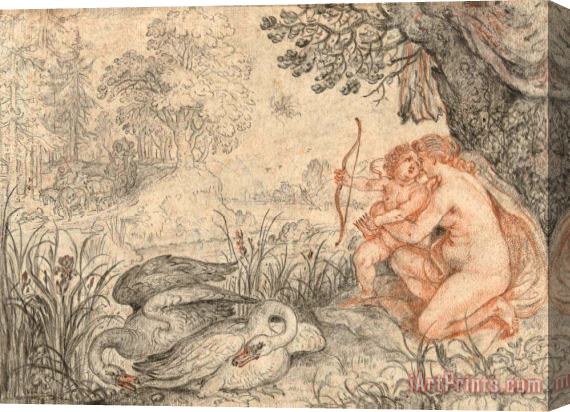 Roelant Savery Venus Urging Cupid to Shoot His Arrow at Pluto Stretched Canvas Painting / Canvas Art