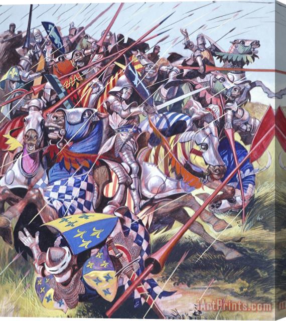Ron Embleton  Agincourt The Impossible Victory 25 October 1415 Stretched Canvas Painting / Canvas Art