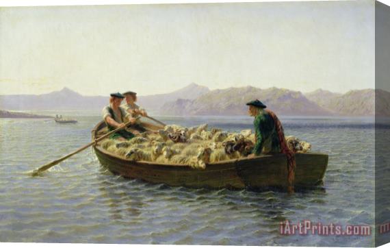 Rosa Bonheur Rowing Boat Stretched Canvas Painting / Canvas Art