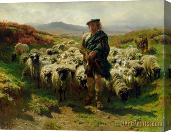 Rosa Bonheur The Highland Shepherd Stretched Canvas Painting / Canvas Art