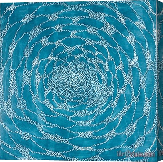 Ross Bleckner Blue Net Stretched Canvas Print / Canvas Art