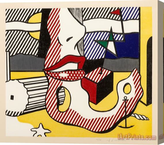 Roy Lichtenstein A Bright Night, From The Surrealist Series, 1978 Stretched Canvas Print / Canvas Art