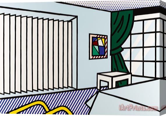 Roy Lichtenstein Bedroom, From Interior Series, 1990 Stretched Canvas Print / Canvas Art