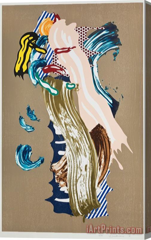 Roy Lichtenstein Blonde, From Brushstroke Figures Series, 1989 Stretched Canvas Print / Canvas Art
