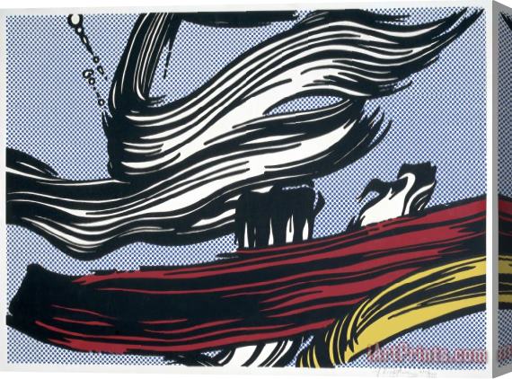 Roy Lichtenstein Brushstrokes, 1967 Stretched Canvas Print / Canvas Art