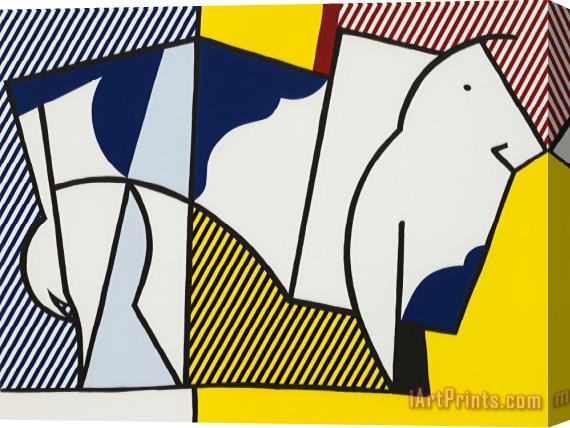 Roy Lichtenstein Bull #3,from Bull Profile Series, 1973 Stretched Canvas Print / Canvas Art
