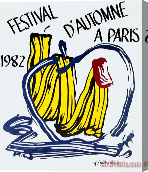 Roy Lichtenstein Festival D'automne a Paris, 1982 Stretched Canvas Painting / Canvas Art