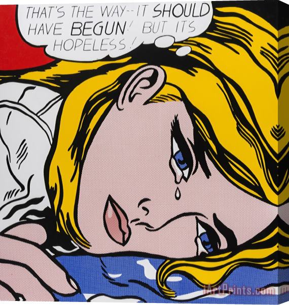 Roy Lichtenstein Hopeless, 1964 Stretched Canvas Print / Canvas Art