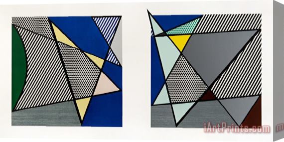 Roy Lichtenstein Imperfect #3, From Imperfect Series, 1988 Stretched Canvas Print / Canvas Art