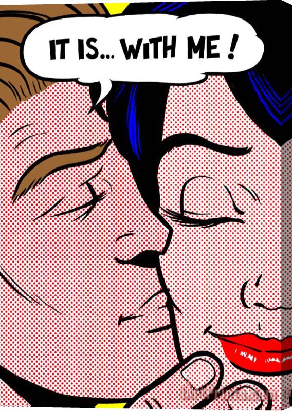Roy Lichtenstein It Is with Me Stretched Canvas Painting / Canvas Art