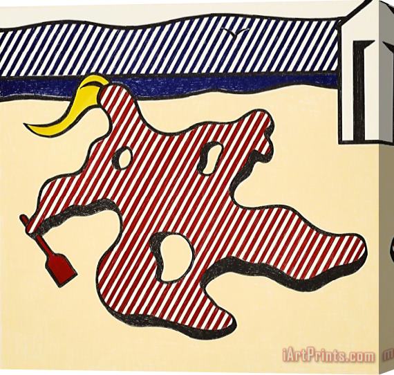 Roy Lichtenstein Nude on Beach, 1978 Stretched Canvas Print / Canvas Art