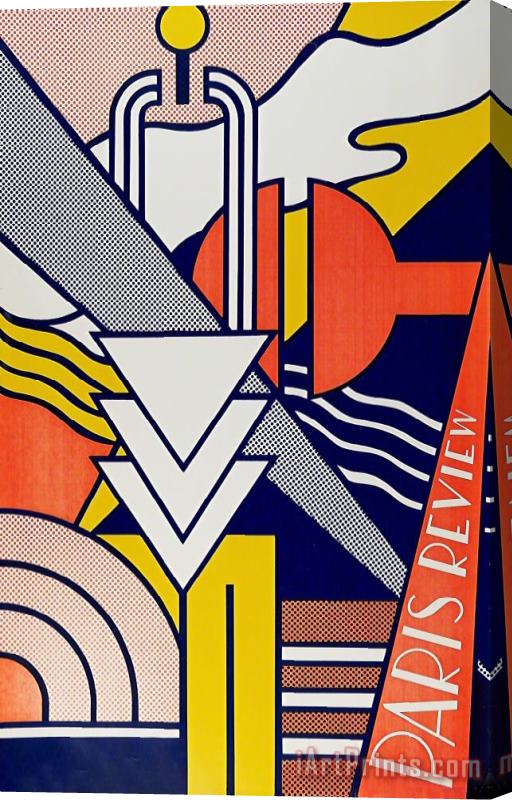 Roy Lichtenstein Paris Review Poster, 1966 Stretched Canvas Print / Canvas Art