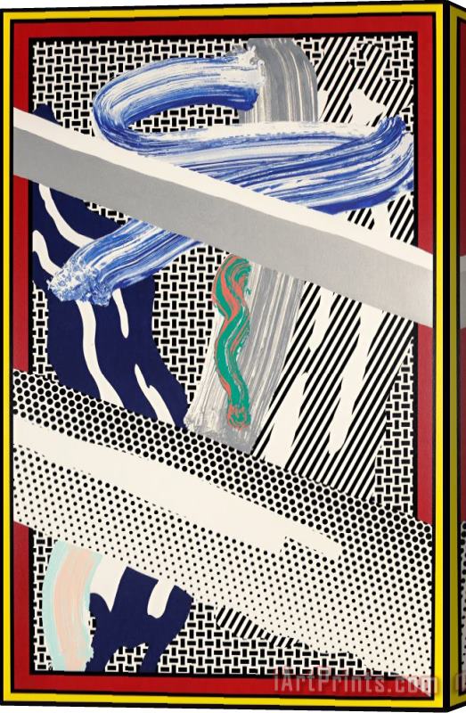 Roy Lichtenstein Reflections on Expressionist Paintings, 1991 Stretched Canvas Print / Canvas Art