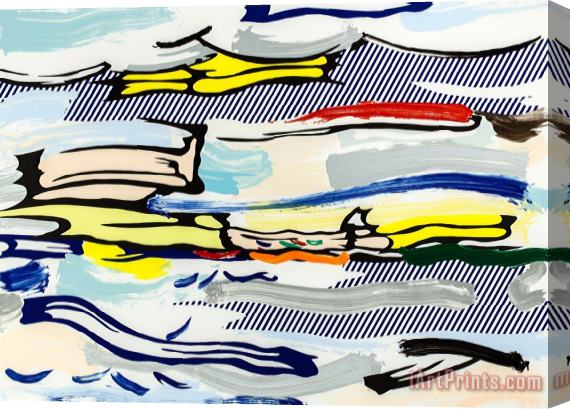 Roy Lichtenstein Seascape (from The Landscapes Series), 1985 Stretched Canvas Painting / Canvas Art