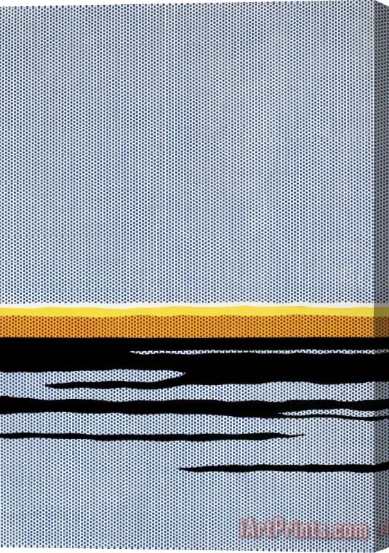 Roy Lichtenstein Seascape C.1965 Stretched Canvas Painting / Canvas Art