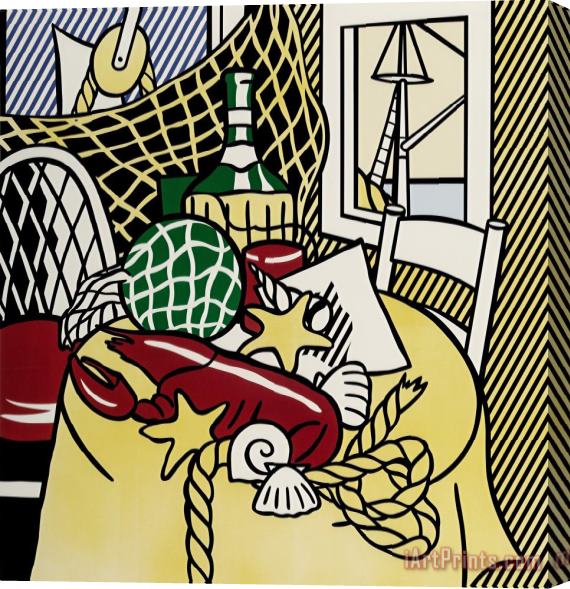 Roy Lichtenstein Still Life with Lobster, 1974 Stretched Canvas Painting / Canvas Art