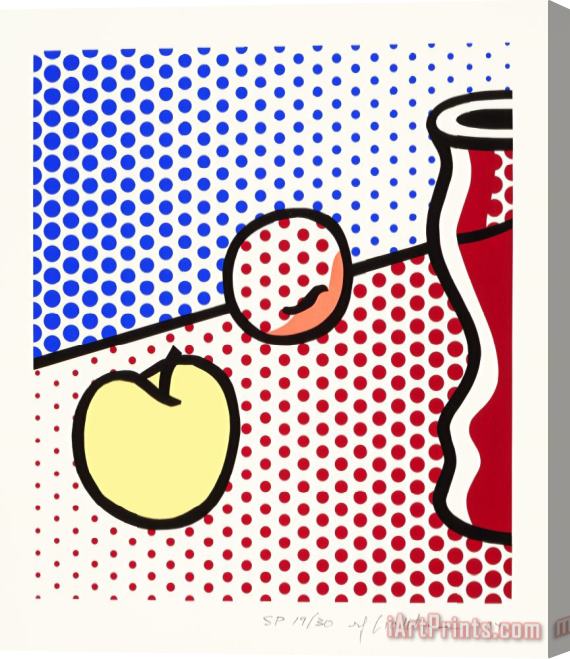 Roy Lichtenstein Still Life with Red Jar, 1994 Stretched Canvas Print / Canvas Art