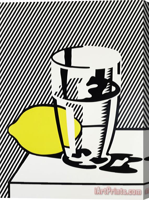Roy Lichtenstein Untitled (still Life with Lemon And Glass), From for Meyer Schapiro, 1974 Stretched Canvas Print / Canvas Art