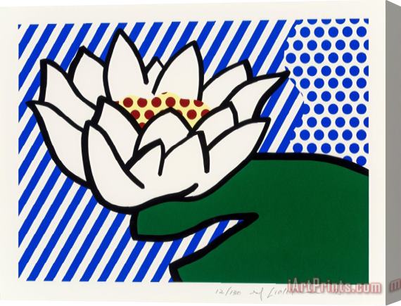 Roy Lichtenstein Water Lily, 1993 Stretched Canvas Painting / Canvas Art