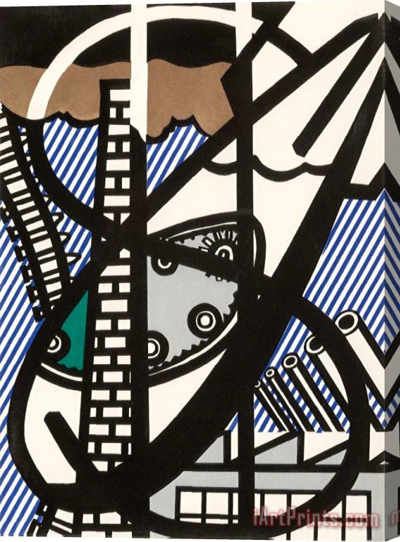 Roy Lichtenstein Windown Open on Chicago, 1992 Stretched Canvas Painting / Canvas Art