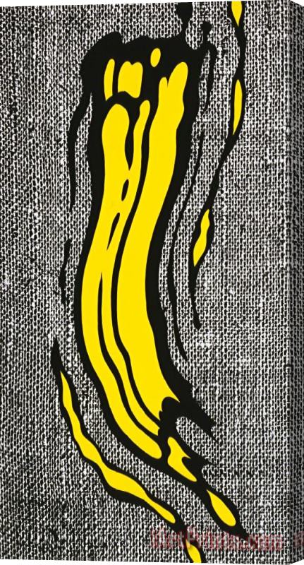Roy Lichtenstein Yellow Brushstroke, 1985 Stretched Canvas Print / Canvas Art