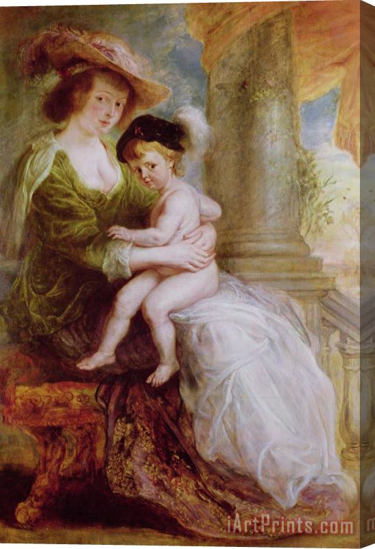 Rubens Helene Fourment and her son Frans Stretched Canvas Painting / Canvas Art