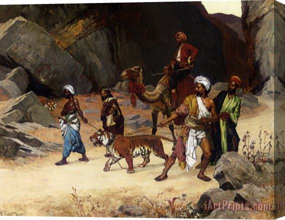 Rudolf Ernst The Return From The Tiger Hunt Stretched Canvas Print / Canvas Art
