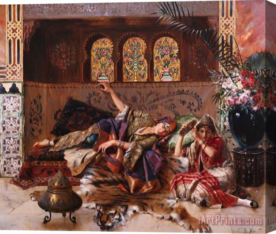 Rudolphe Ernst In The Harem Stretched Canvas Print / Canvas Art