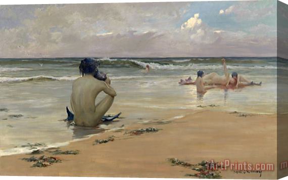 Rupert Bunny Sea Idyll Stretched Canvas Print / Canvas Art