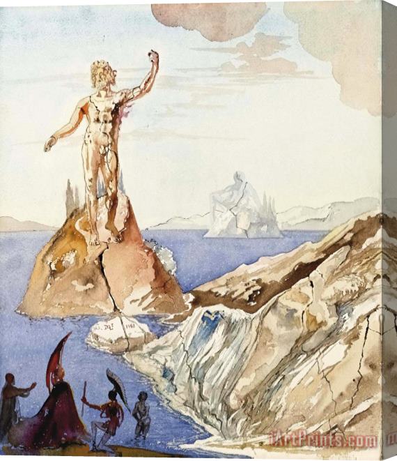 Salvador Dali Agamemnon Et Clytemnestre, 1968 Stretched Canvas Print / Canvas Art